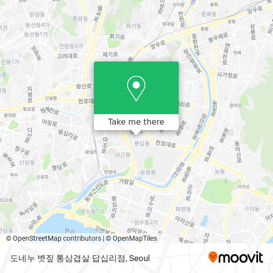 도네누 볏짚 통삼겹살 답십리점 map