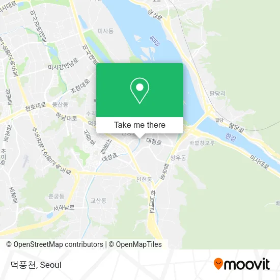 덕풍천 map