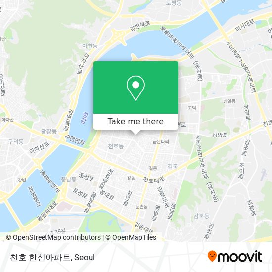 천호 한신아파트 map