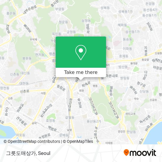 그릇도매상가 map