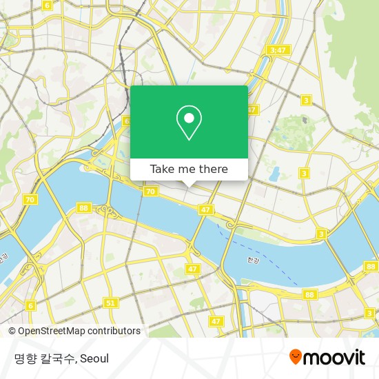 How to get to 명향 칼국수 in 성동구, 서울시 by Bus or Subway | Moovit