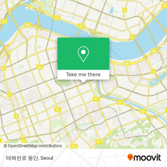 테헤란로 동단 map