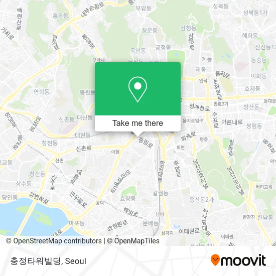 충정타워빌딩 map