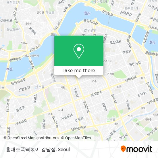 홍대조폭떡볶이 강남점 map