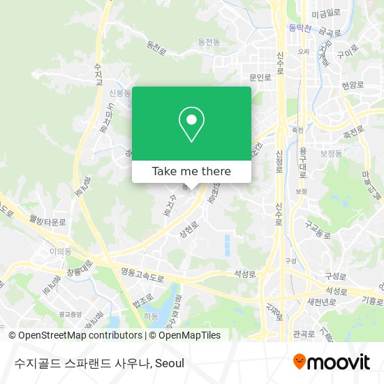 수지골드 스파랜드 사우나 map