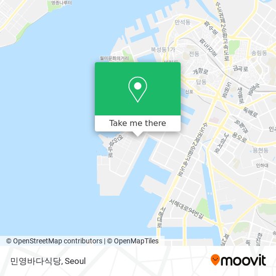 민영바다식당 map