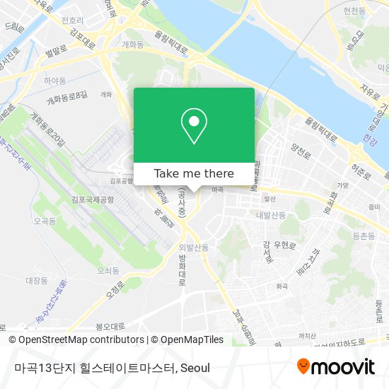 마곡13단지 힐스테이트마스터 map