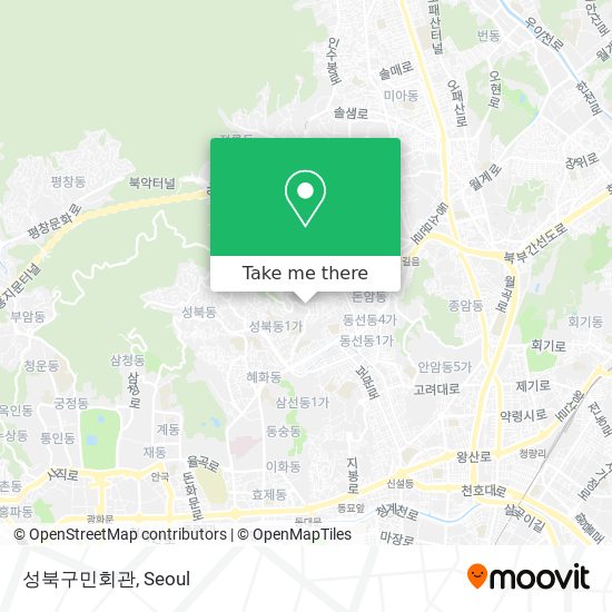 성북구민회관 map