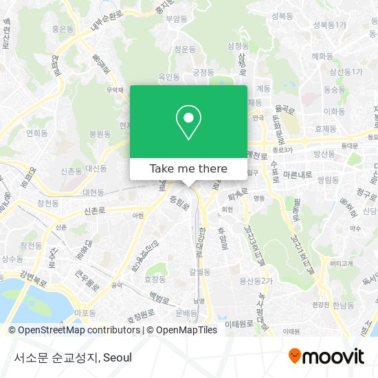 서소문 순교성지 map