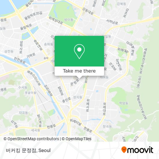 버커킹 문정점 map