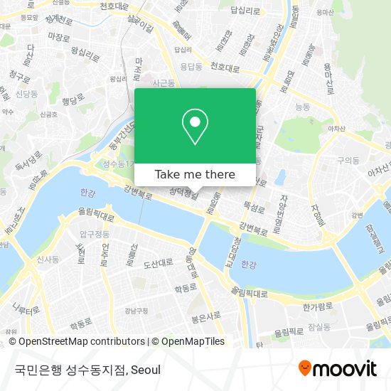 국민은행 성수동지점 map