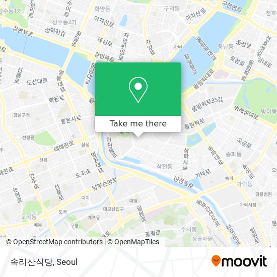 속리산식당 map