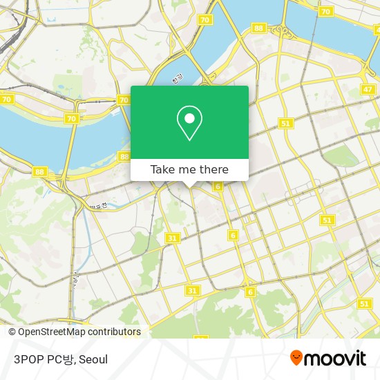 How to get to 3POP PC방 in 서초구, 서울시 by Bus or Subway