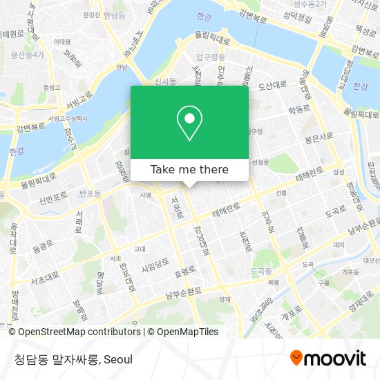 청담동 말자싸롱 map