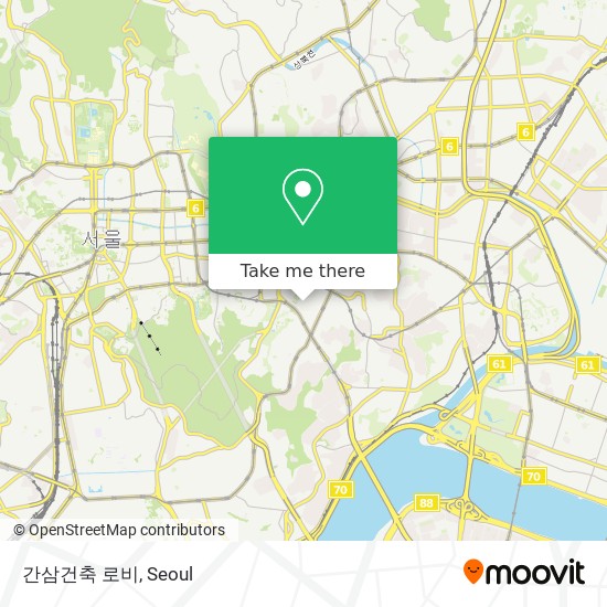 간삼건축 로비 map