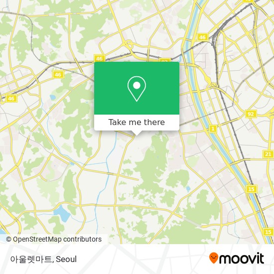 아울렛마트 map