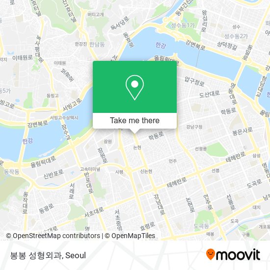 봉봉 성형외과 map