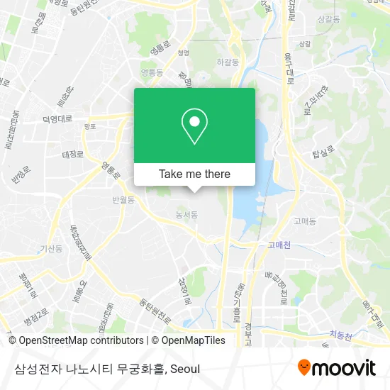 삼성전자 나노시티 무궁화홀 map