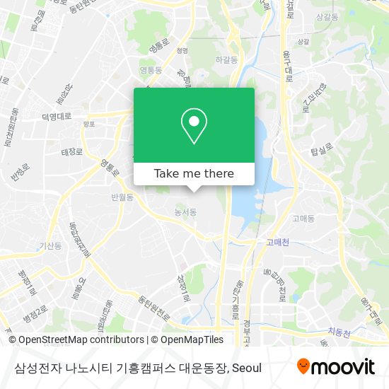 삼성전자 나노시티 기흥캠퍼스 대운동장 map