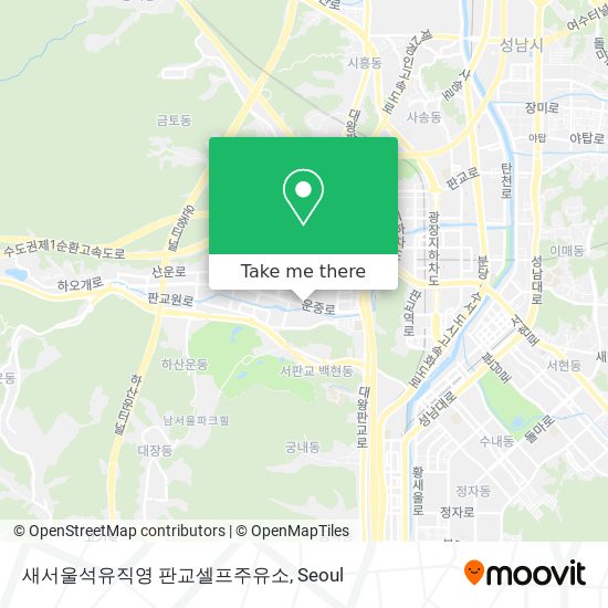 새서울석유직영 판교셀프주유소 map