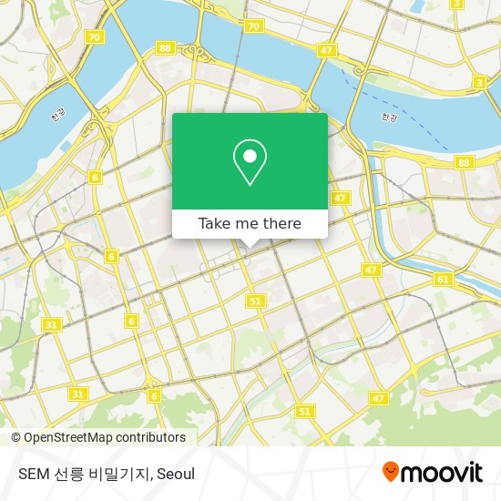 SEM 선릉 비밀기지 map