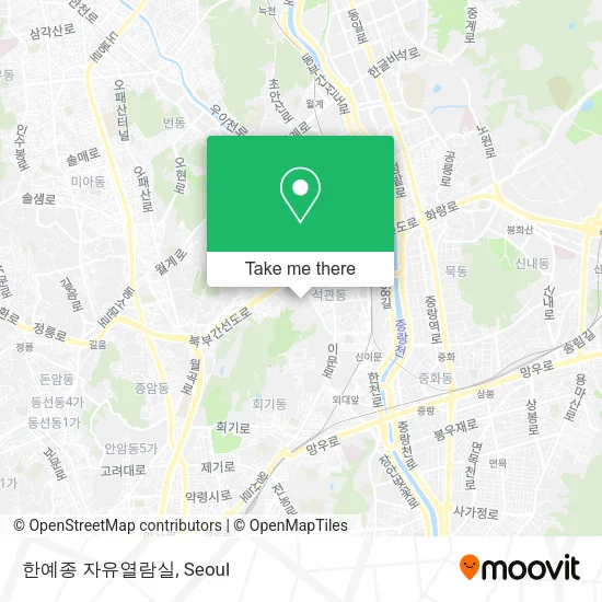 한예종 자유열람실 map
