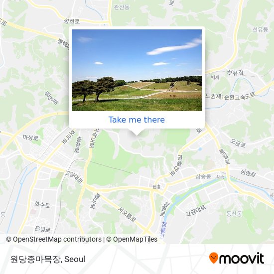 원당종마목장 map