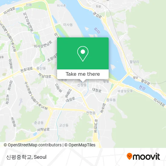 신평중학교 map
