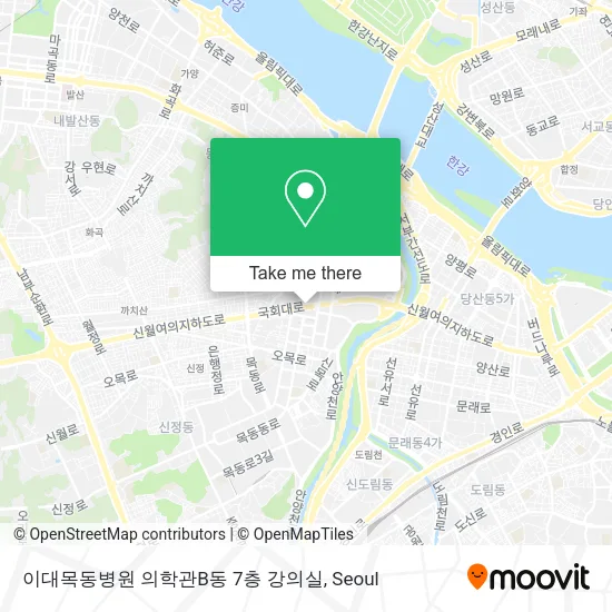 이대목동병원 의학관B동 7층 강의실 map