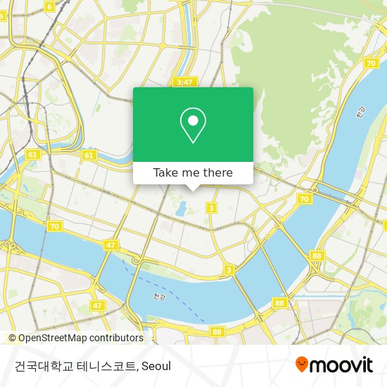 건국대학교 테니스코트 map