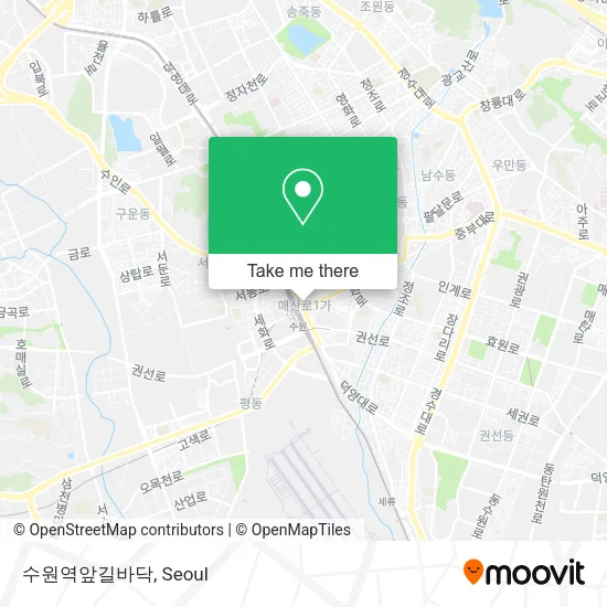 수원역앞길바닥 map