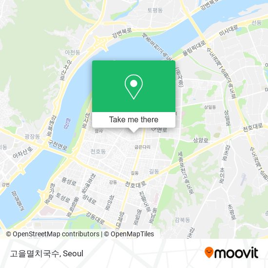 고을멸치국수 map