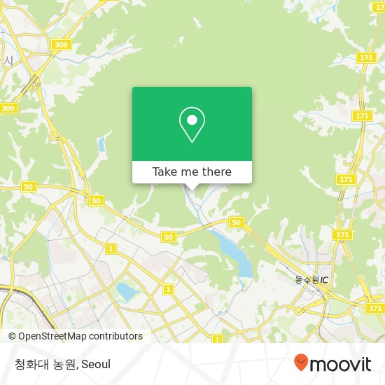 청화대 농원 map