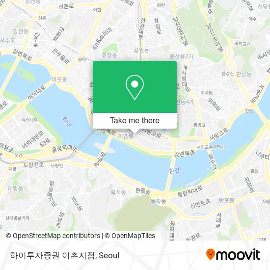 하이투자증권 이촌지점 map