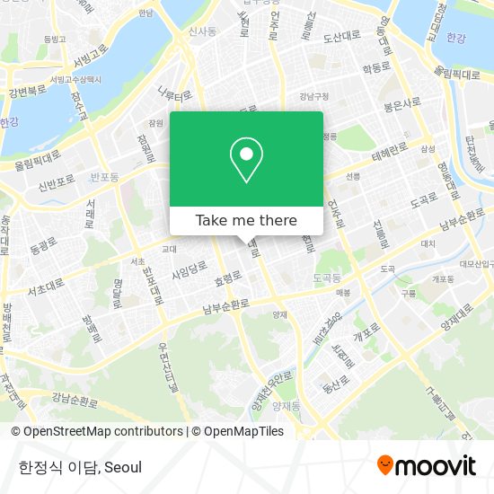 한정식 이담 map