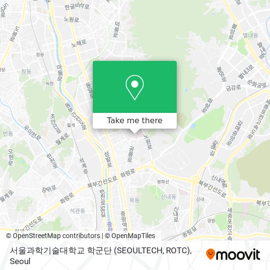 서울과학기술대학교 학군단 (SEOULTECH, ROTC) map