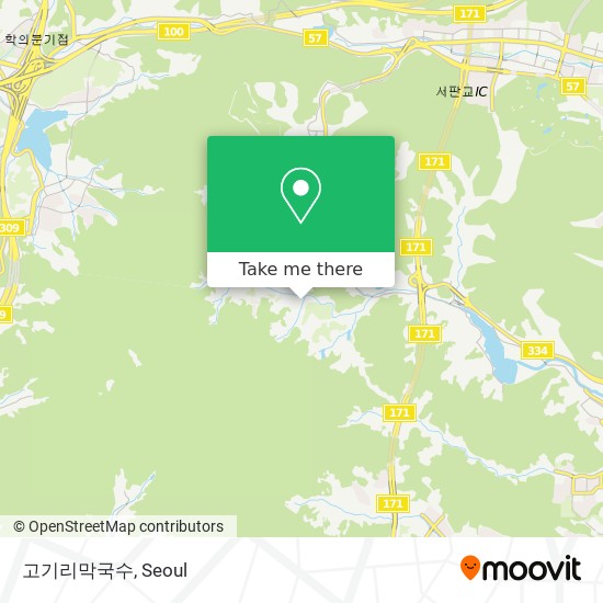 고기리막국수 map