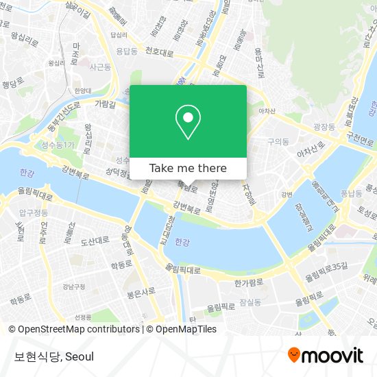 보현식당 map