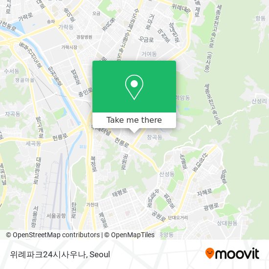위례파크24시사우나 map