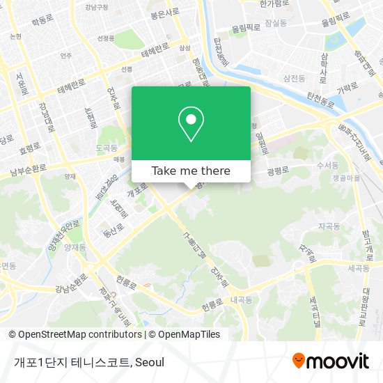 개포1단지 테니스코트 map