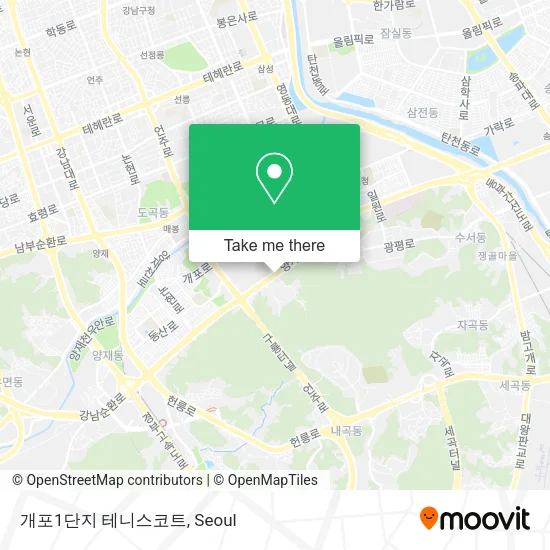 개포1단지 테니스코트 map