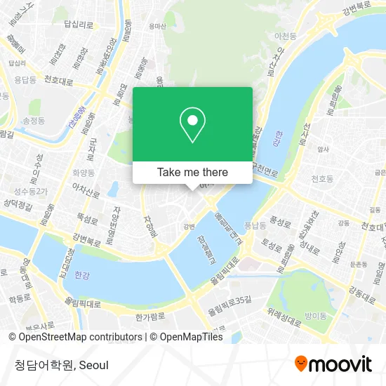 청담어학원 map