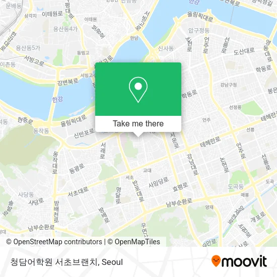 청담어학원 서초브랜치 map