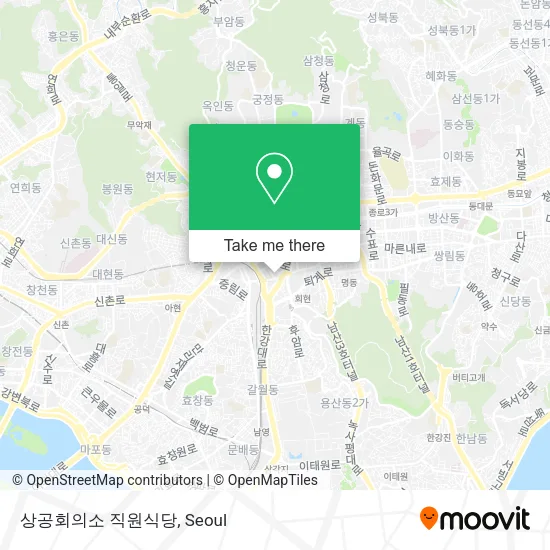 상공회의소 직원식당 map