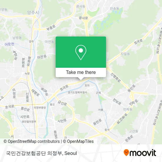 국민건강보험공단 의정부 map