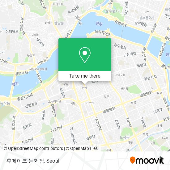 휴메이크 논현점 map
