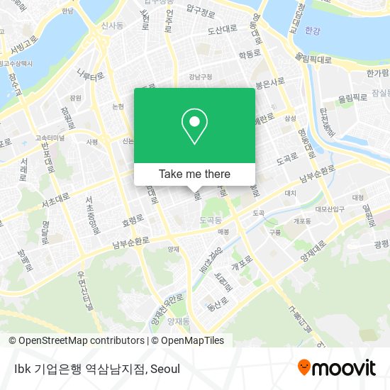 Ibk 기업은행 역삼남지점 map