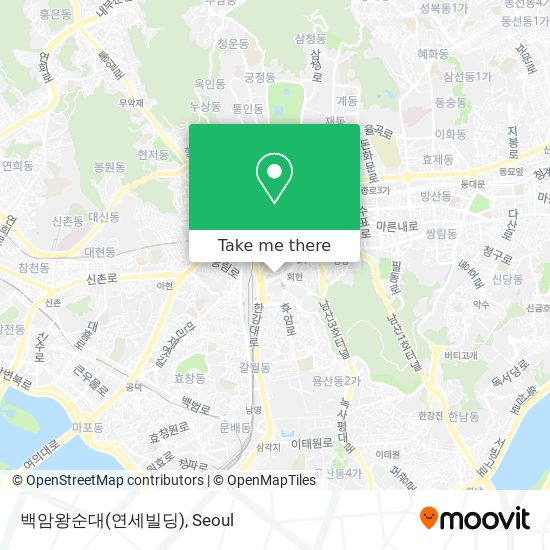 백암왕순대(연세빌딩) map