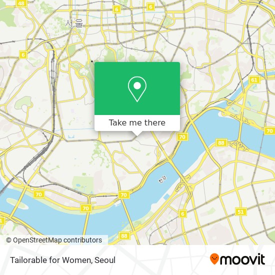 Tailorable for Women map