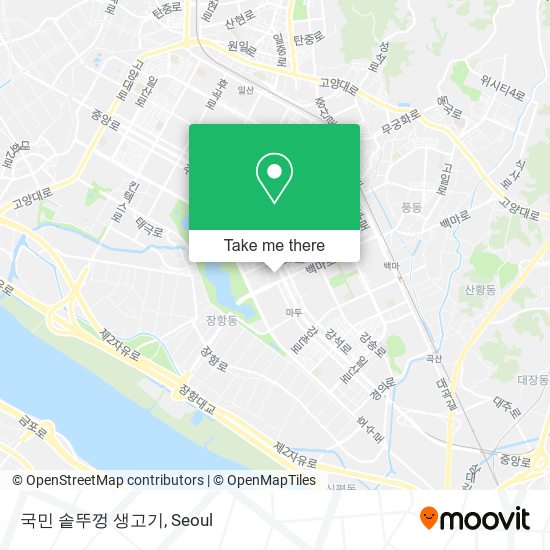 국민 솥뚜껑 생고기 map